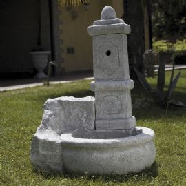 Fontana Romina in pietra H cm 90