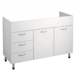 Sottolavello per lavello inox con cassetti 120x50x82,5 Cucina Facile Colavene