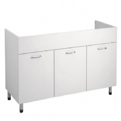 Sottolavello per lavello in ceramica 3 ante 120x50x82,5 - Cucina Facile Colavene
