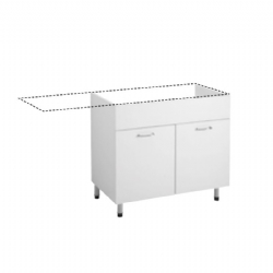 Mobile per lavello inox e inserimento elettrodomestici 60x58x82,5 Cucina Facile Colavene