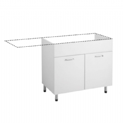 Mobile per lavello inox e inserimento elettrodomestici 75x58x93 Cucina Facile Colavene