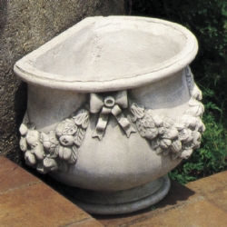 Vaso Romano cm 48x38 H 40 Rubbiano a muro in pietra