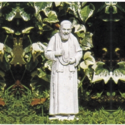 Padre Pio Minore H cm 41 in pietra ricostituita