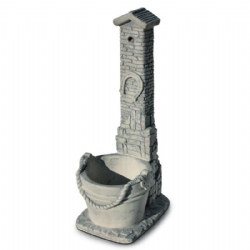 Fontana del Maniscalco in pietra cm 30x38 H 83