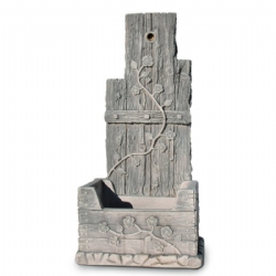 Fontana Quadrifoglio in pietra cm 39x29 H 81
