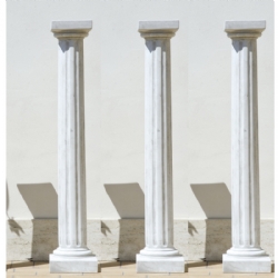 Colonna Tessaglia H cm 143 in pietra ricostituita