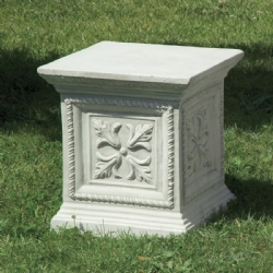 Pilastro Corfù 34x34 H cm 36 in pietra ricostituita