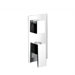 Miscelatore per doccia ad incasso con deviatore a 3 uscite Open Space