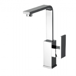 Miscelatore per lavabo con canna alta girevole senza scarico New Space