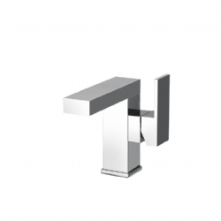 Miscelatore per lavabo con leva laterale e scarico New Space