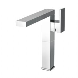 Miscelatore per lavabo con prolunga mm 130 e bocca lunga senza scarico New Space