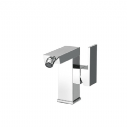 Miscelatore per bidet con leva laterale e scarico New Space