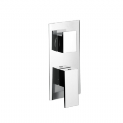 Miscelatore per doccia ad incasso con deviatore a 4 uscite New Space