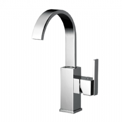 Miscelatore per lavabo con canna alta girevole e scarico Klip