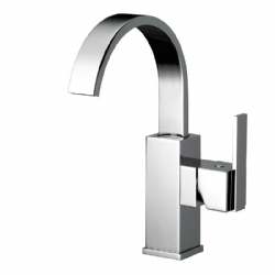 Miscelatore per bidet con canna alta girevole e scarico Klip