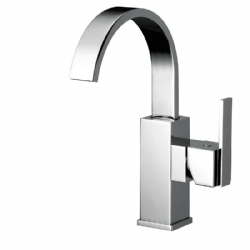 Miscelatore per bidet con canna alta girevole senza scarico Klip