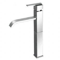 Miscelatore per lavabo con prolunga mm 130 e bocca lunga senza scarico Klip