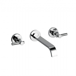 Batteria per lavabo tre fori ad incasso senza scarico Mood