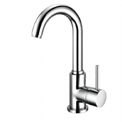 Miscelatore per lavabo con canna alta girevole senza scarico Simply