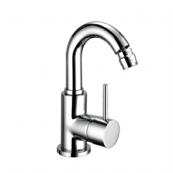 Miscelatore per bidet con canna alta girevole senza scarico Simply