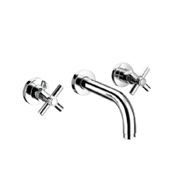Batteria per lavabo tre fori ad incasso senza scarico Yuppy