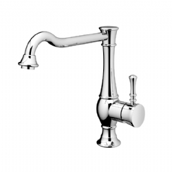 Miscelatore per lavabo con canna alta antica girevole e scarico Betty
