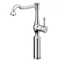 Miscelatore per lavabo con canna alta antica girevole e prolunga mm 200, senza scarico Betty