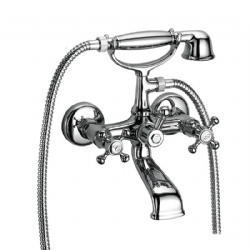 Gruppo vasca esterno con kit doccia, senza duplex Aramis