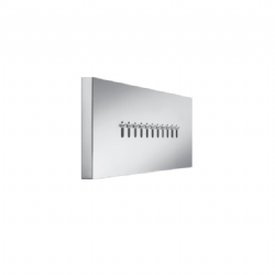 Body-jet ad incasso getto a pioggia basculante, anticalcare monogetto in acciaio 250x80 mm
