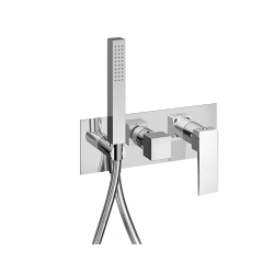 Miscelatore per doccia incasso con deviatore a 2 uscite e kit doccia in ABS Storm