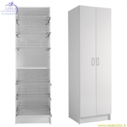 Colonna Colf 3 Colavene ripiano centrale e sei contenitori estraibili multiuso cm 64x60x210