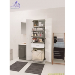Colonna Colf 9 Colavene ripiano superiore tre contenitori estraibili cassetto e cesto cm 64x60x210