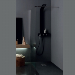 Parete doccia angolare in vetro cm 110 6PAR53