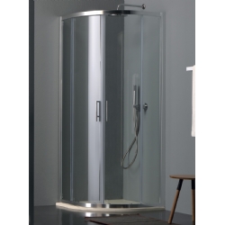 Box doccia semicircolare porta scorrevole cm L80xP80 Eco