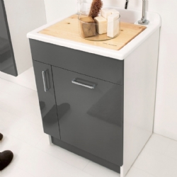 Lavapanni Jollywash 60x50 antracite con cesto Colavene