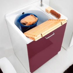 Lavapanni Active Wash 65x55 melanzana con cesto di Colavene