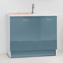 Lavapanni due vasca Active Wash 100x55 celeste con cesto Colavene