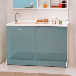 Lavapanni porta lavatrice Active Wash celeste 130x66.5 con cesto Colavene