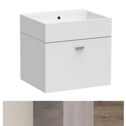 Lavabo in ceramica 50x50 su mobile 1 anta Volant Colavene
