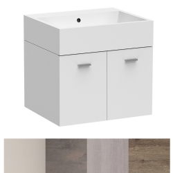 Lavabo in ceramica 60x50 su mobile 2 ante Volant Colavene