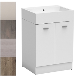 Lavabo in ceramica 60x50 su mobile 2 anta Volant Colavene