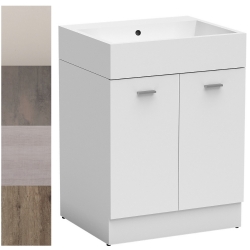 Lavabo in ceramica 75x50 su mobile 2 anta Volant Colavene