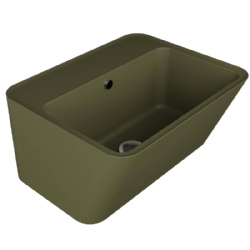 Lavabo in ceramica Verde Bamboo Matt 50x40 Wynn Colavene