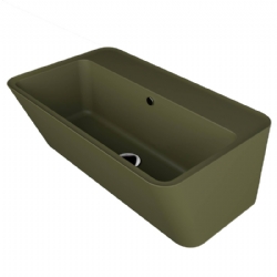 Lavabo in ceramica Verde Bamboo Matt 70x40 Wynn - Colavene