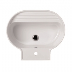 Lavabo in ceramica bianco lucido 60x50 Tino Colavene
