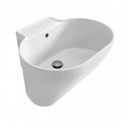 Lavabo in ceramica bianco matt 60x50 Tina Colavene