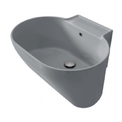 Lavabo in ceramica grigio matt 60x50 Tina Colavene