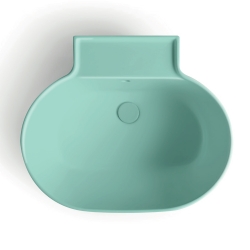 Lavabo in ceramica Sverde acqua matt 60x50 Tina Colavene
