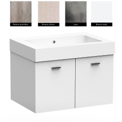 Lavabo in ceramica 70x50 su mobile 2 ante Alaqua Colavene