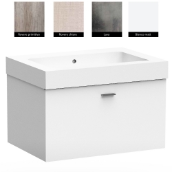 Lavabo in ceramica 70x50 su mobile con cassetto Alaqua Colavene
